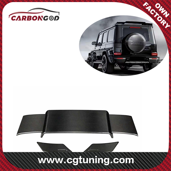 2019-20 W464 G550 G63 G500 BS style Carbon Fiber Rear Roof Spoiler Wing Ga Mercedes Benz G Wagon