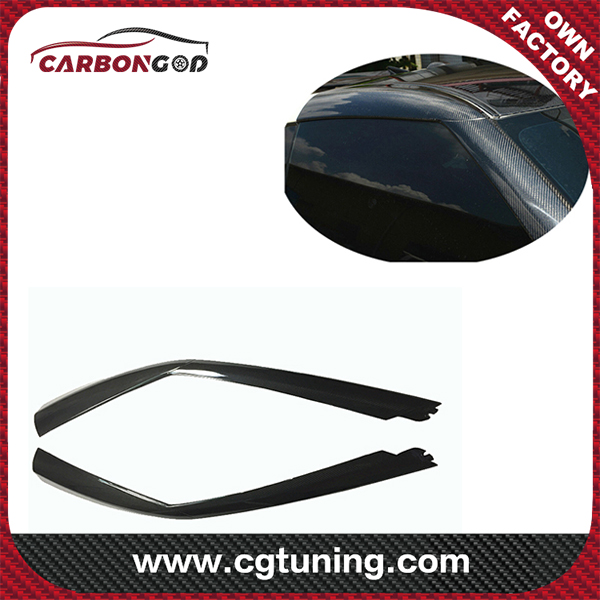 1 par/embellecedores exteriores de fibra de carbono para parachoques de pilar para Nissan R35 GT-R GTR 2009-15