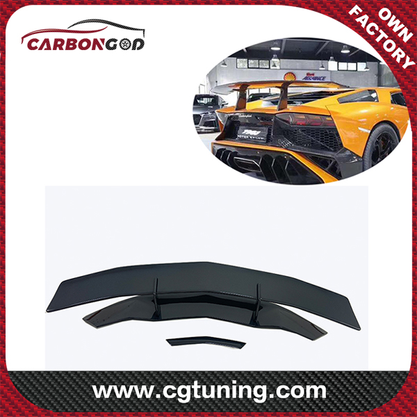 Aventador SV style Carbon Fiber Rear Spoiler Wing Para sa Lamborghini LP700 LP720 Racing wing Spoiler Rear Tail