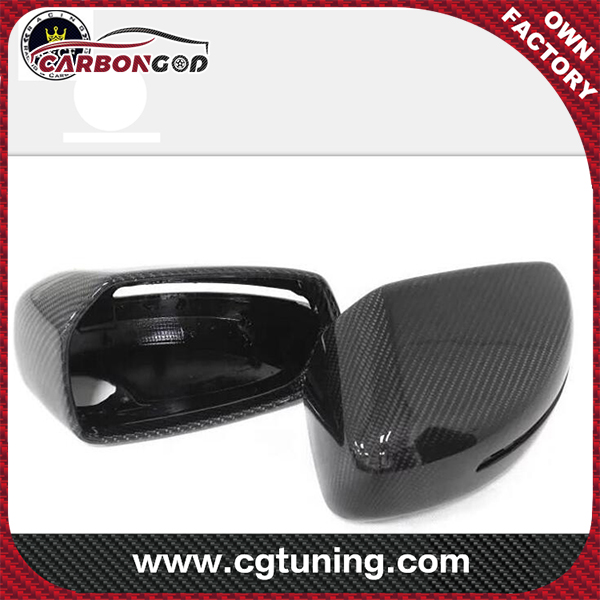 13-14 Carbon Fiber Mirror Cover Panggantos Kanggo Audi R8