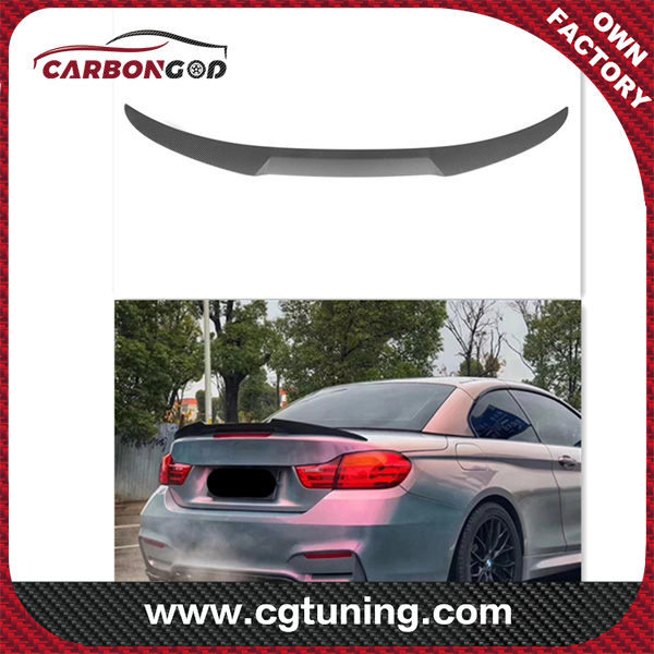 Spoiler posteriore in fibra di carbonio opaco a secco per BMW Serie 4 F33 Coupe 2 porte 2015-2020 spoiler stile M4
