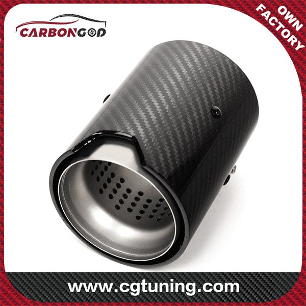 M Carbon Fiber Exhaust Tip Brushed Matte Stainless Steel Muffler pipe Para sa BMW 1234 Series M2 M3 M4 M5 Car Exhaust Pipe