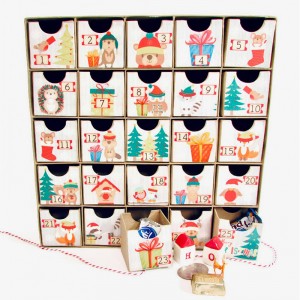 Handmade Rigid Cardboard Advent Calendar Box
