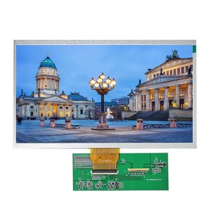 10.1 inch 1024*600 Resolution HX8282A+HX8696A darawalka IC LVDS interface tft LCD oo leh 60pin ilaa 40 pin board