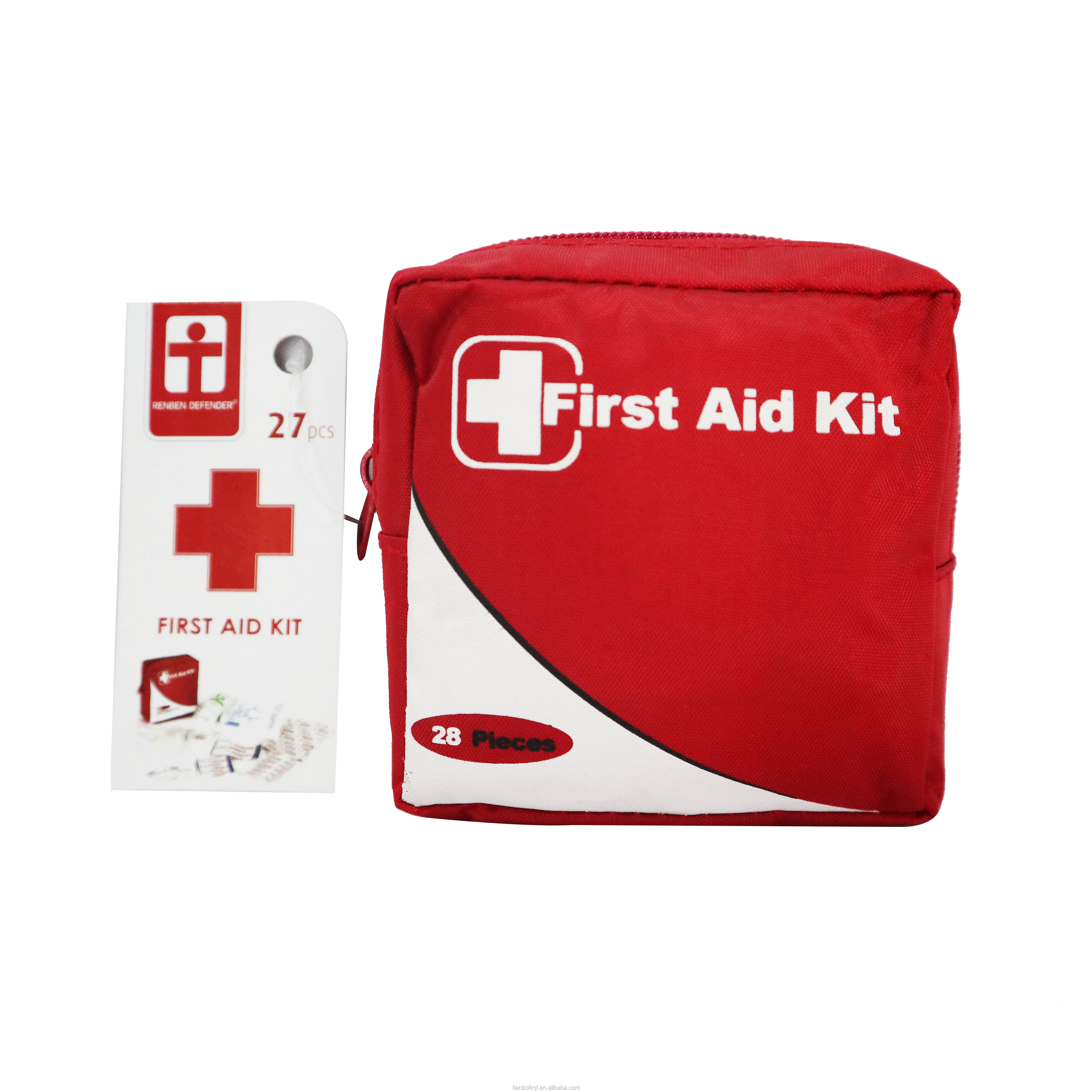 Red Mini emergency kit First Aid Kit for Traveling, Camping