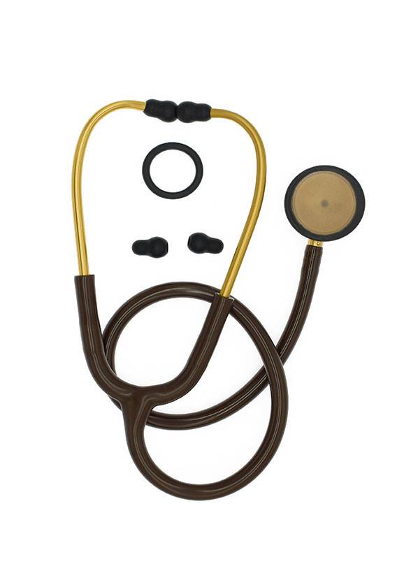 Chinese manufacturer direct sales medical stethoscope Diagnostic Lightweight Stethoscopes Brown Stethoscope