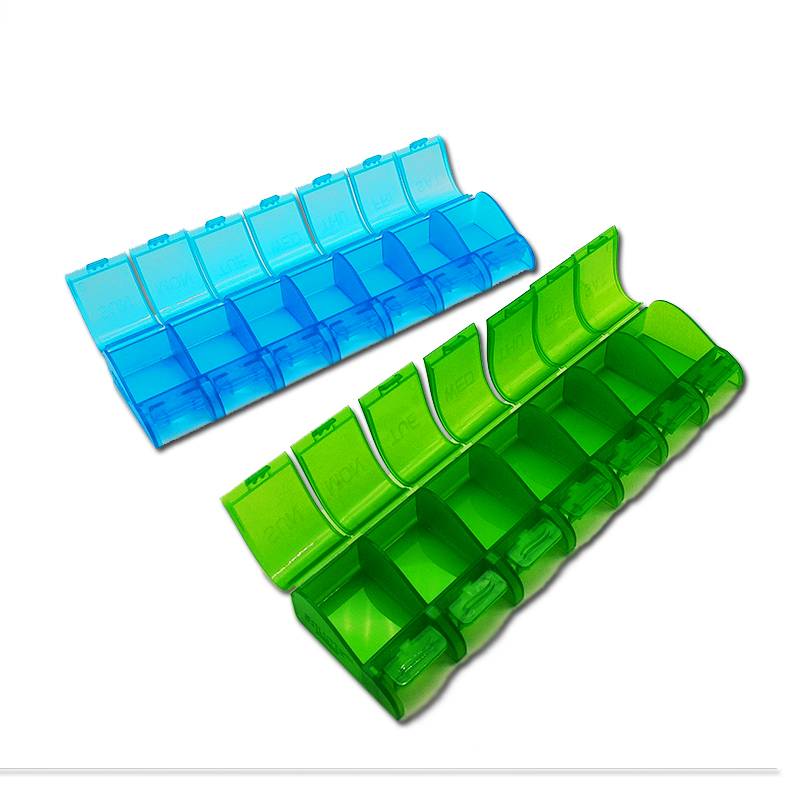 Immagine di presentazione della scatola della pillola di plastica di 7 giorni