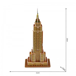 World Famous Building Model EPS Foam 3d Puzzle Regalo fai da te per bambini ZC-B004