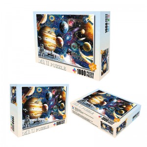 Uly adamlar üçin “Space Space Universe” dizaýny 1000 bölek dekompressiýa kagyzy “Jigsaw Puzzle ZC-MP004”
