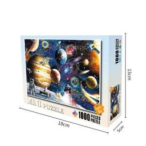 Kattalar uchun maxsus kosmik koinot dizayni 1000 dona dekompressiya qog'ozi Jigsaw Puzzle ZC-MP004