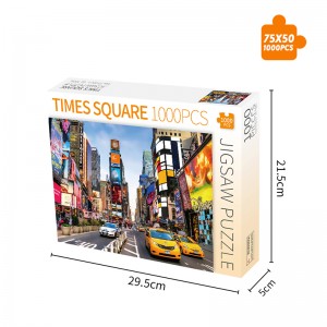 Times Square 1000 stuk legkaart vir volwassenes gesinsspeletjie ZC-75001