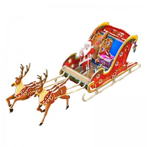 3D Christmas Sleigh Puzzle Gift Children DIY Creative Toys with LED Light ZC-C007