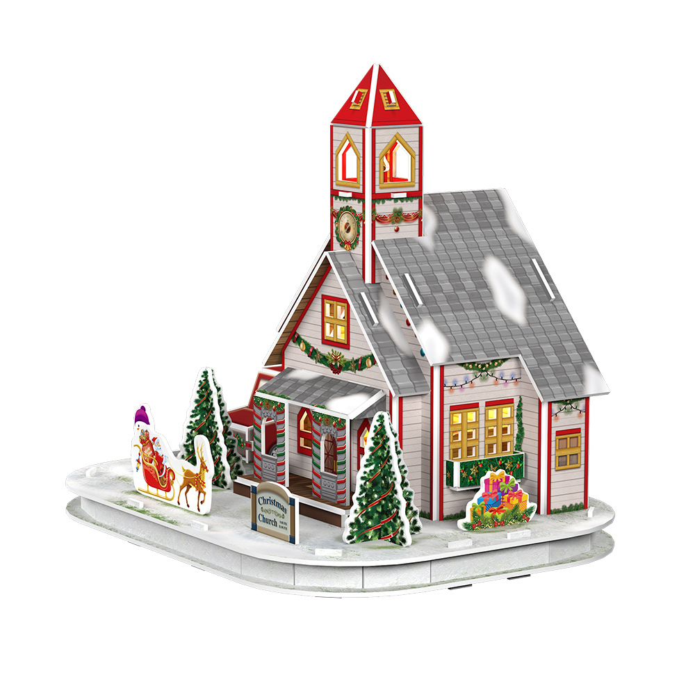 Quebra-cabeça de Natal, 1000 peças de quebra-cabeças de vila de Natal para  adultos e crianças