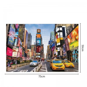 Times Square 1000-bitars pussel för vuxna familjespel ZC-75001