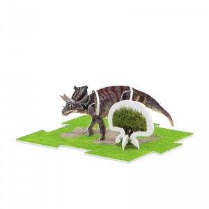 12 tipos de xogos de puzzle 3D do mundo dos dinosauros para nenos Xoguetes coleccionables ZC-A006