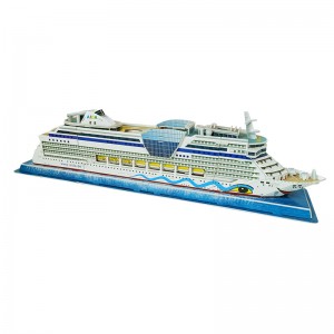 DIY dárek 3D puzzle Model výletní lodi kolekce Suvenýr dekorace ZC-V001