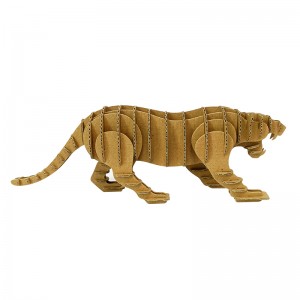 Tiger 3D ကတ်ထူပြား ပဟေဋ္ဌိကိရိယာ ပညာရေးဆိုင်ရာ ကိုယ်ပိုင်စုဝေး အရုပ် CA187