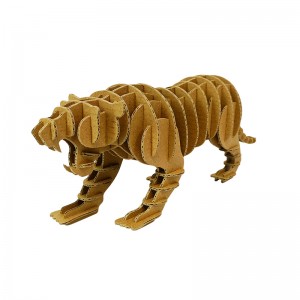 Tiger 3D Cardboard Puzzle Kit Educational Self-assemble Toy CA187
