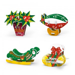 ល្បែងផ្គុំរូប 3D Assembly Small Christmas Ornaments For Kids ZC-C001