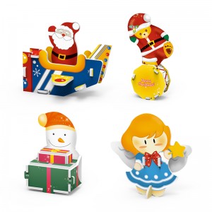 3D Assembly Lytse Christmas ornaments Puzels Foar Kids ZC-C001