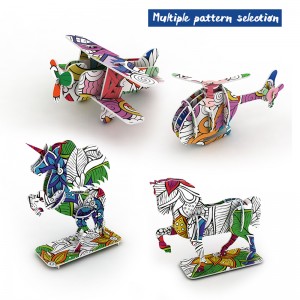 Doodle artystyczny obraz zabawki kreatywny papier do majsterkowania model puzzle 3D dla dzieci ZC-G001
