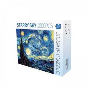 ہول سیل The Starry Night Artwork 1000 Pice Jigsaw Puzzle Game ZC-70001