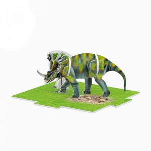 XII genera Kids Dinosaurum Orbis Terrarum 3D Puzzle Ludi Collectable Puzzle Toys ZC-A006