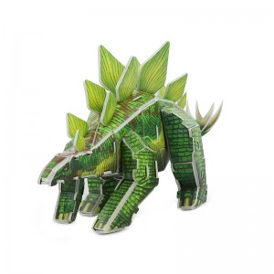 5 Designs dinosaurs DIY 3D Puzzle Set Model Kit Meataalo mo Tamaiti ZCB468-7