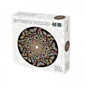Desain kupu-kupu khusus untuk orang dewasa 500 Potongan kertas dekompresi Jigsaw Puzzle ZC-JS003