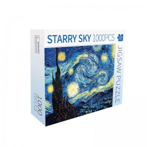 Wholesale The Starry Night Artwork 1000 Piece Jigsaw Puzzle Game ZC-70001