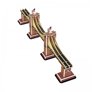 “Brooklyn Bridge” kagyz modeli ZC-B003 3d tapmalary dizaýn edýär
