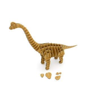 Brachiosaurus 3D-legkaartpapiermodel vir tuiswerkskermversiering CD424