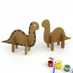 Dinosaurus-serie 3D-puzzel-papiermodel Voor kinderen die CG131 in elkaar zetten en tekenen