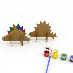 Dinozaurų serijos 3D galvosūkių popieriaus modelis, skirtas vaikams montuoti ir piešti CG131