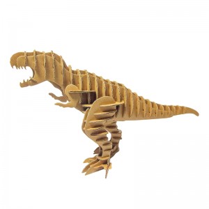Lipuzzle tsa 3D Cardboard Dinosaur tsa T-Rex Model Bakeng sa Bana CC141