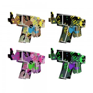 Թեժ վաճառք DIY Toy Cosplay prop EPS փրփուր 3d Puzzle Քողարկման ատրճանակ Series ZC-O001