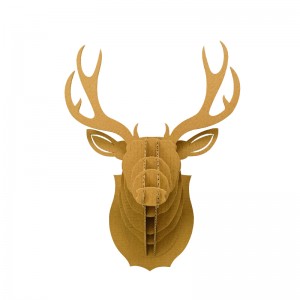 Mee N'onwe Gị The Deer corrugated cardboard 3D mgbagwoju anya maka ịchọ ụlọ CS178