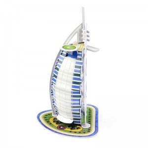 Dubai Burj Al Arab Hotel DIY 3D Puzzle Set Model Kit Toys yevana ZCB668-1