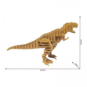 නිර්මාණශීලී ත්‍රිමාණ කාඩ්බෝඩ් ඩයිනොසෝර ප්‍රහේලිකා T-Rex Model for Kids CC141