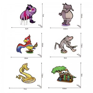 Mphatso Yotsatsira 3D Animal Ana Jigsaw Puzzle Bundle Pack Set ZC-A005