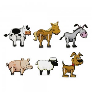 3D Puzzle Obrazovno Kreativno DIY sastavljanje Farm Animals For Kids Bundle Pack Set ZC-A007