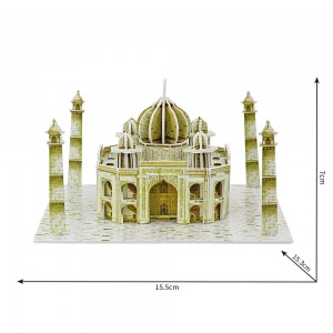 Горячая продажа индийской модели Тадж-Махала DIY 3D игрушки-пазлы для детей ZCB668-10