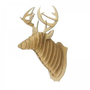 Deer Head 3D devinèt pou mi pandye dekorasyon CS148