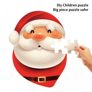ELC کھلونے ماحول دوست سیاہی کرسمس کے اعداد و شمار Jigsaw Puzzles برائے بچوں ZC-20001
