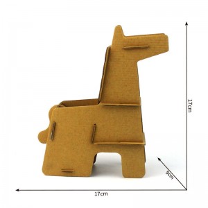 Portabolígrafos con forma de cabalo de deseño único Puzzle 3D CC123