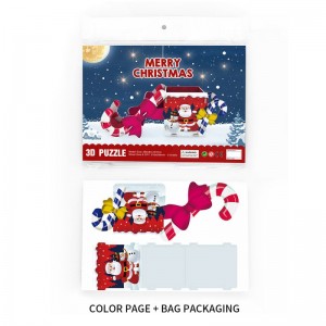 Puzzles Majelis 3D pikeun kids panas-ngajual Natal bonbon tiwu wadah kalam ZC-C015