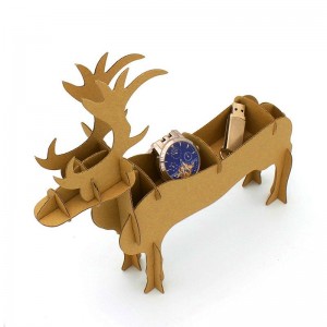 Desain unik reindeer Shaped Pen nduwèni 3D Puzzle CC131