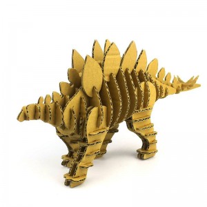 Diseinu bakarra estegosaurus formako 3D puzzle CC423