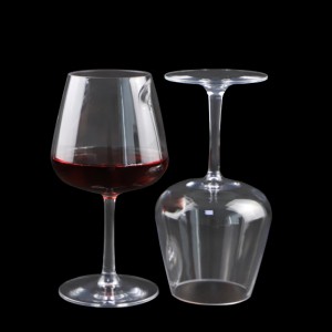 New Arrival Wholesale Directly Clear Glasses Wine Goblet Unbreakable Safety  Glasses Goblet For Party