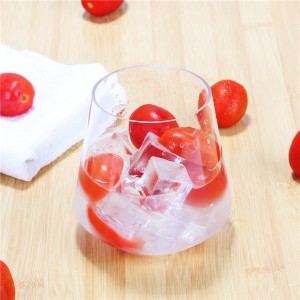 Charmlite Unbreakable Tritan Whisky Glass Reusable Cocktail Glass Shatterproof Tumbler-14oz